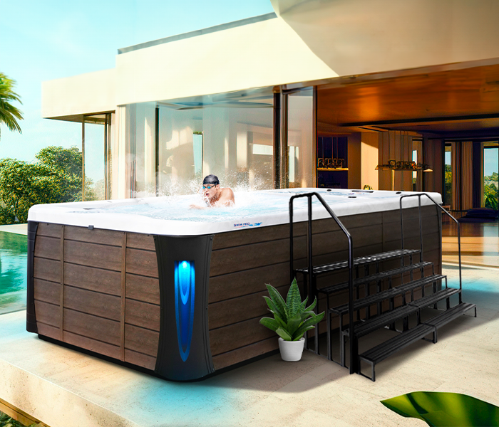 Calspas hot tub being used in a family setting - Washington