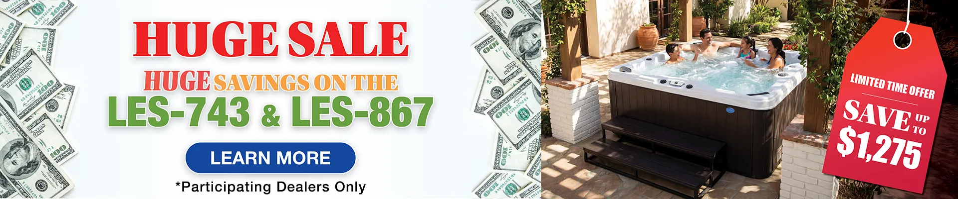 Calspas hot tub being used in a family setting - Washington